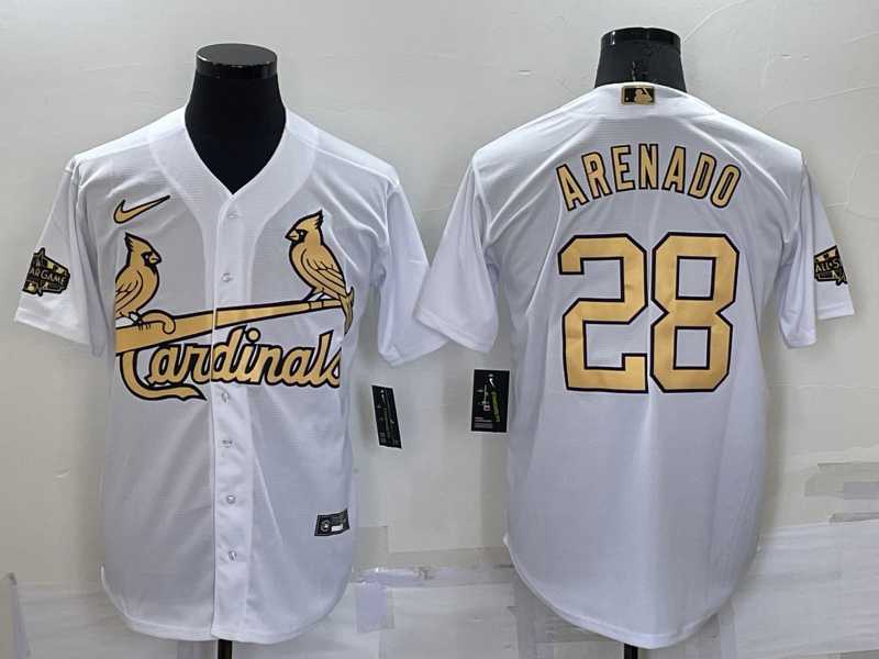 St Louis Cardinals #28 Nolan Arenado White 2022 All Star Stitched Cool Base Nike Jersey,We sell and wholesale St Louis Cardinals #28 Nolan Arenado White 2022 All Star Stitched Cool Base Nike Jersey on line form chian!
